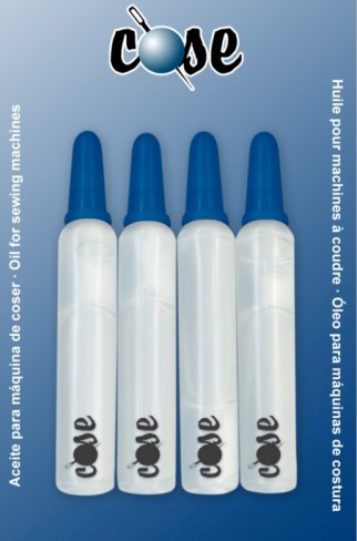 Šujmašīnu adatas un piederumi - Mājsaimniecības eļļa 4x5ml